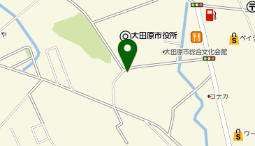大田原公証役場の地図画像