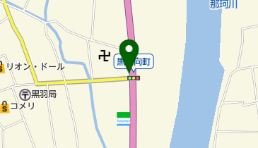 黒羽藍染紺屋の地図画像