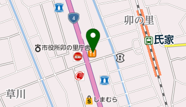 すぎのや氏家店の地図画像