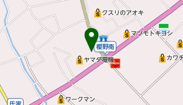 うき美容室の地図画像