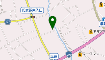 ヒヤマ理容所の地図画像