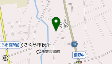 さくら市役所 教育委員会 氏家体育館の地図画像