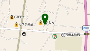 シマヤ 石橋店の地図画像