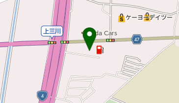 球殿プラザ上三川店の地図画像