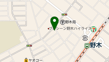 下野乃国米菓處木村野木店の地図画像