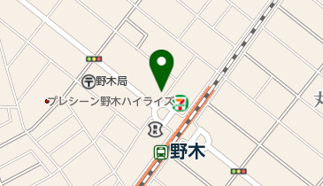 ローテローゼ野木西口店の地図画像