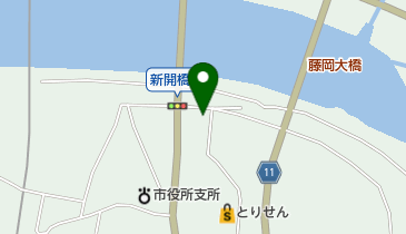 つるや洋品店の地図画像