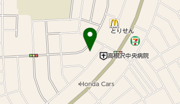 ドラッグウエル高根沢店の地図画像