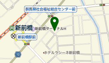 群馬衛生機材株式会社の地図画像