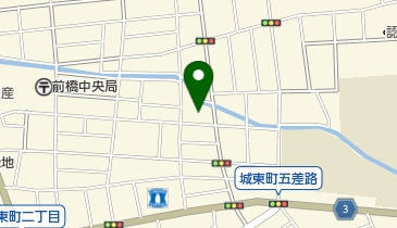 前橋市城東町一丁目公民館の地図画像