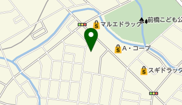 ナガイスイミングスクール前橋校の地図画像