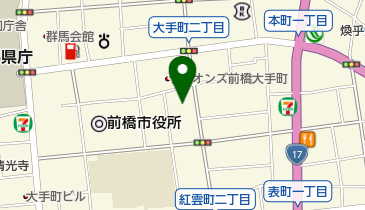 前橋カトリック教会の地図画像