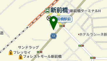 新前橋コンタクトレンズの地図画像