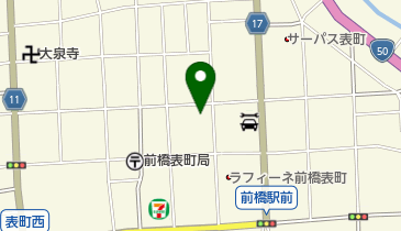 株式会社まるやま前橋店の地図画像