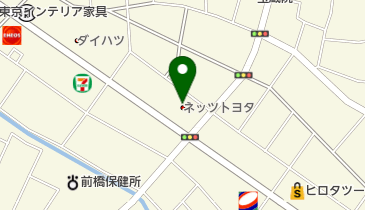 ネッツトヨタ高崎株式会社 前橋かたかい店の地図画像