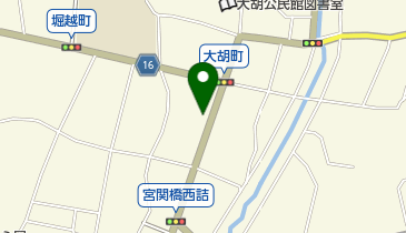 なかざと生花店の地図画像
