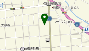 明治安田生命保険相互会社 群馬支社の地図画像