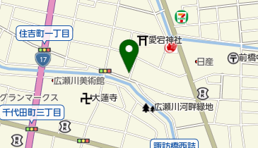 角田理容所の地図画像