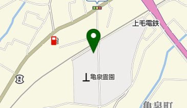 前橋市営亀泉霊園の地図画像