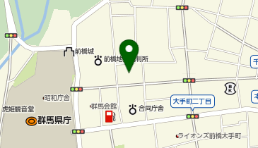 前橋地方検察庁の地図画像