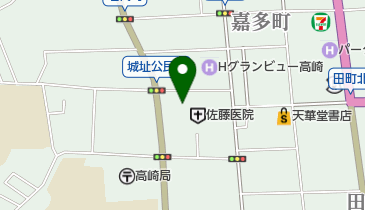 高崎市 城址公民館の地図画像