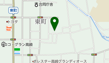 高崎市 城東公民館の地図画像