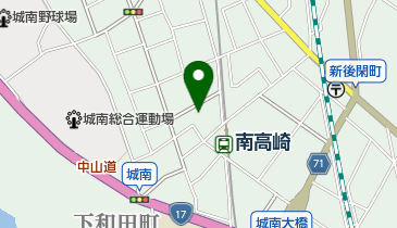 高崎市 城南公民館の地図画像