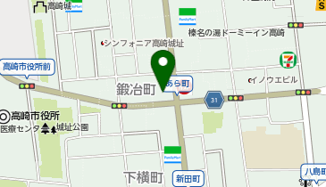 イーオン高崎校の地図画像