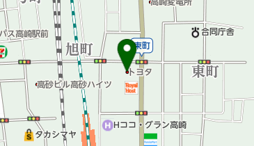 群馬トヨタ自動車株式会社の地図画像