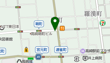 いせや履物店の地図画像