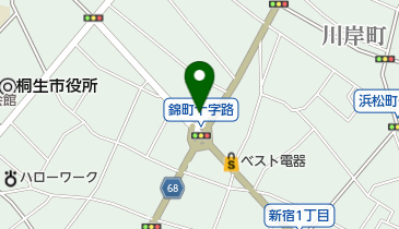 橋本フルーツの地図画像