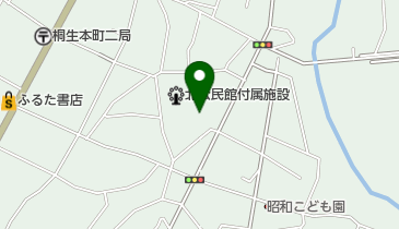 桐生市立 北公民館の地図画像