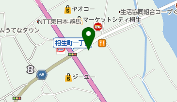 利根書店桐生店の地図画像