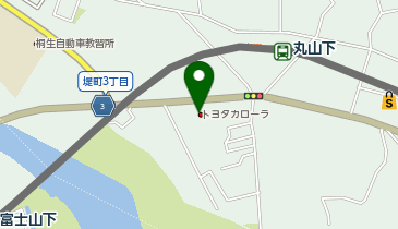 トヨタカローラ群馬株式会社 桐生堤店の地図画像