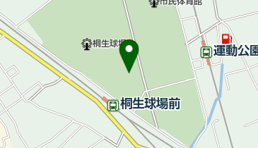 桐生市スポーツ文化事業団スポーツ事業部の地図画像