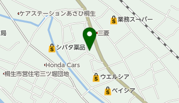 絹美容院の地図画像