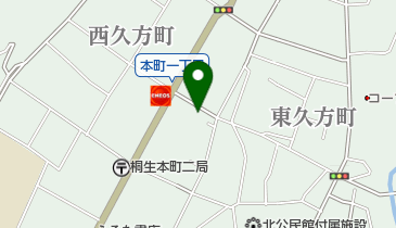 桐生市消防団 第1分団詰所の地図画像