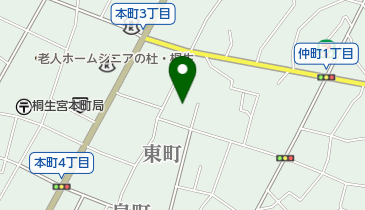 桐生市役所 教育委員会 青少年課の地図画像