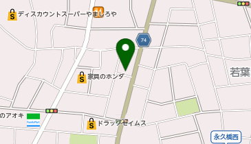 クラフトハートトーカイ・伊勢崎店の地図画像