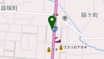 いせさきペットランドの地図画像