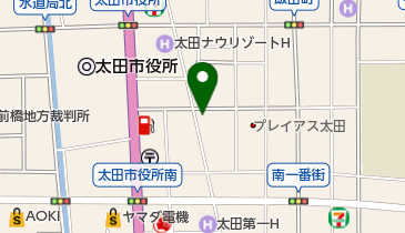山本禮子バレエ団附属研究所 本部太田校の地図画像