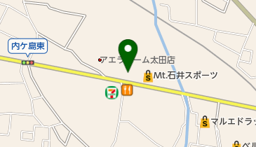 メナード化粧品東群馬販売の地図画像