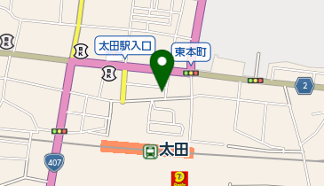 太田コンタクトレンズの地図画像