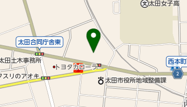 ヤマサ宝石太田本店の地図画像