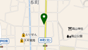 高崎洋装店の地図画像