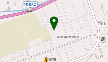 上原町区民館の地図画像
