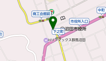 しまや化粧品店の地図画像