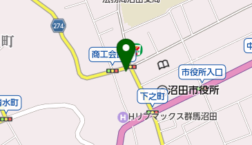 なかじま化粧品店の地図画像