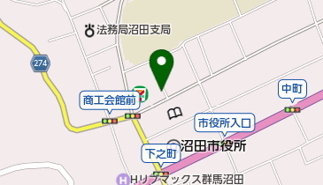 ササガワ写真館の地図画像