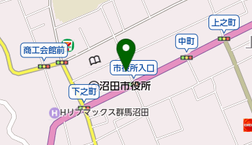 丸金洋品店の地図画像